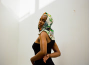 Etor Silky Satin Scarf - Green