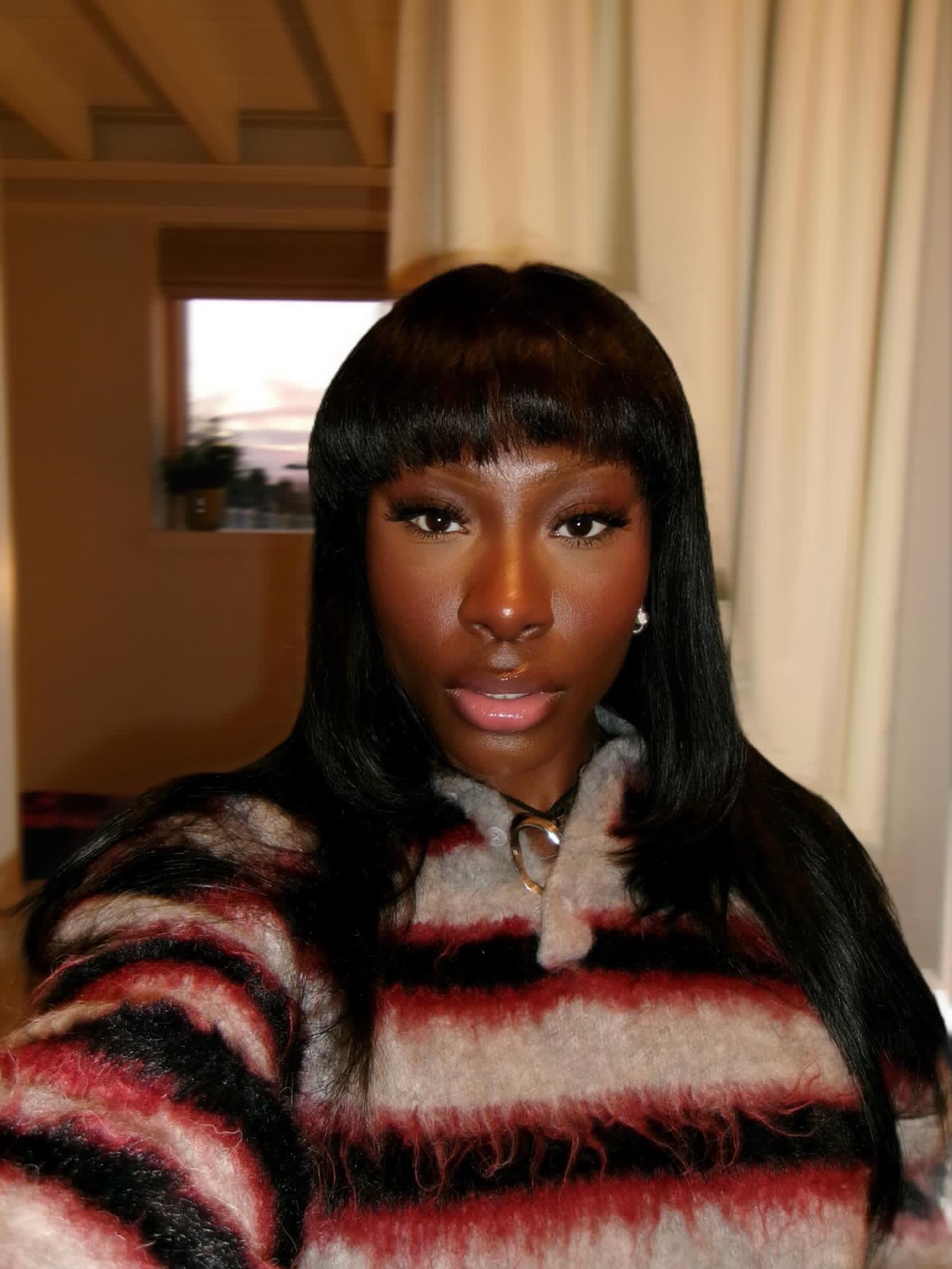 Fringe Fantasy try on and style - Virgin Hair Jet Black